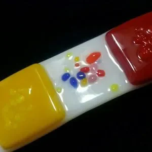 Art glass barrette 4\